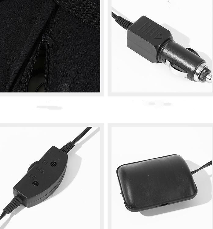 Electric massage lumbar cushion for car