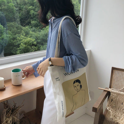 Simple wind letter shoulder bag