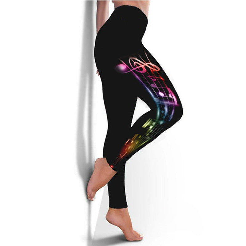 Fashion Women's Printed Trousers Yoga Pants