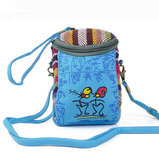 Yunnan Ethnic Single Shoulder Cross Body Handbag Multi-purpose