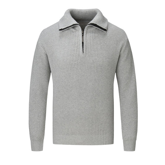 Men's Autumn And Winter Loose High-grade Solid Color