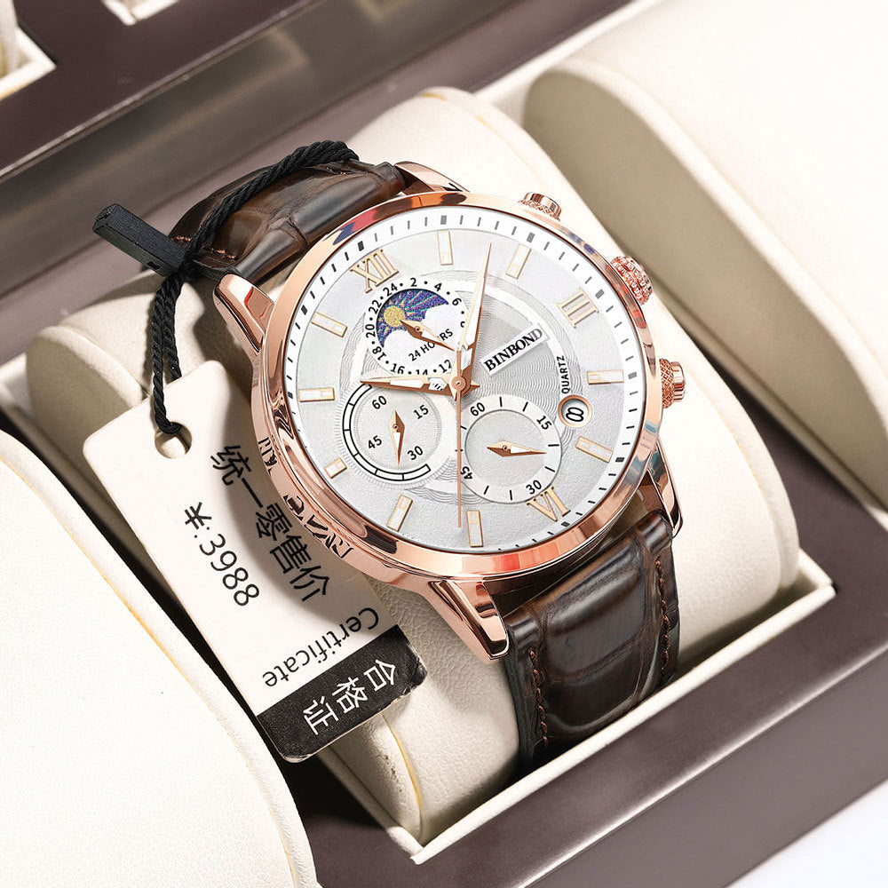 Quartz Multifunctional Chronographe Waterproof