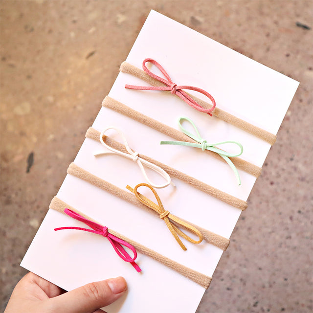 Baby Bow Tie Hair Hoop Nylon