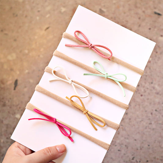 Baby Bow Tie Hair Hoop Nylon