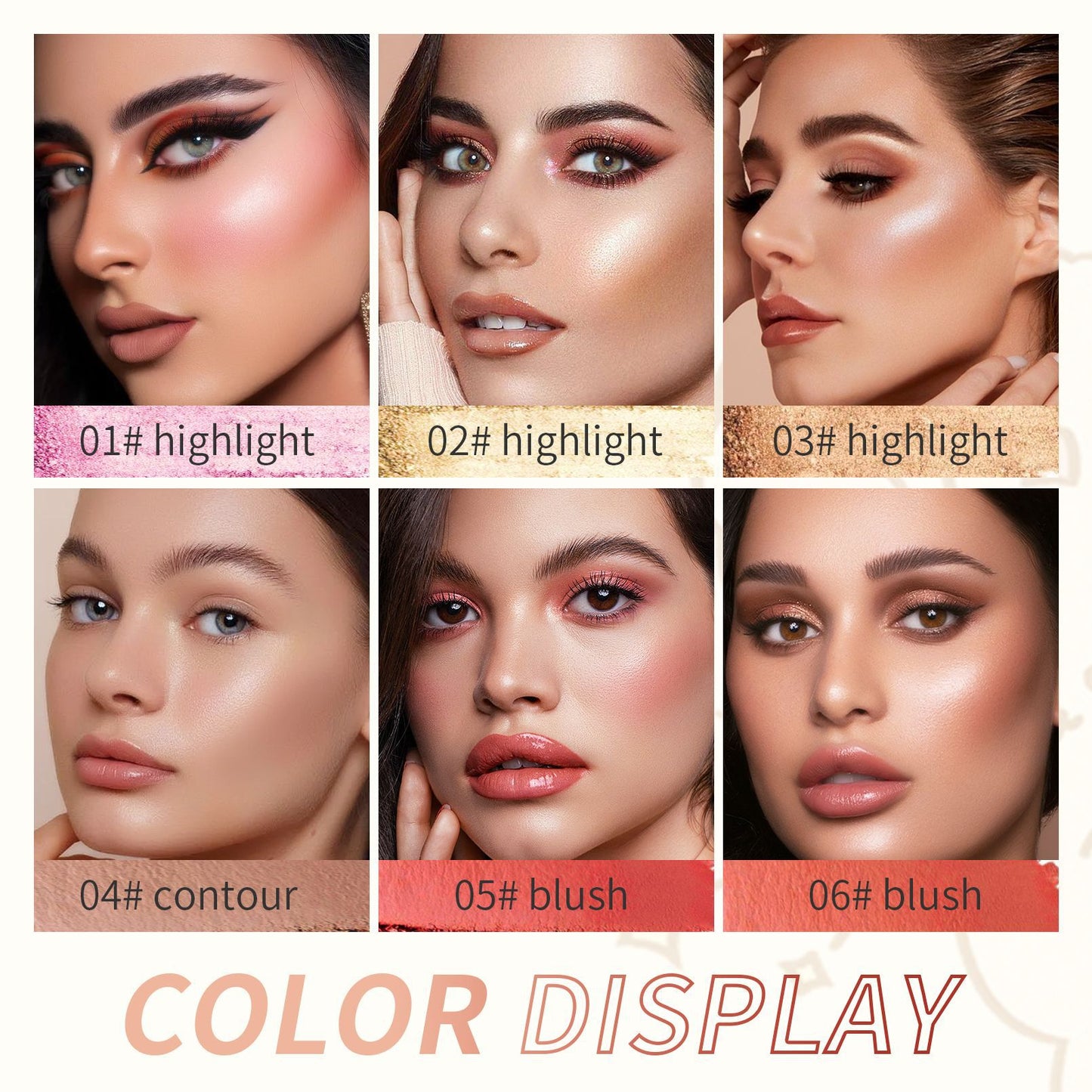Multifunctional Makeup Swab Highlight Contour Stick