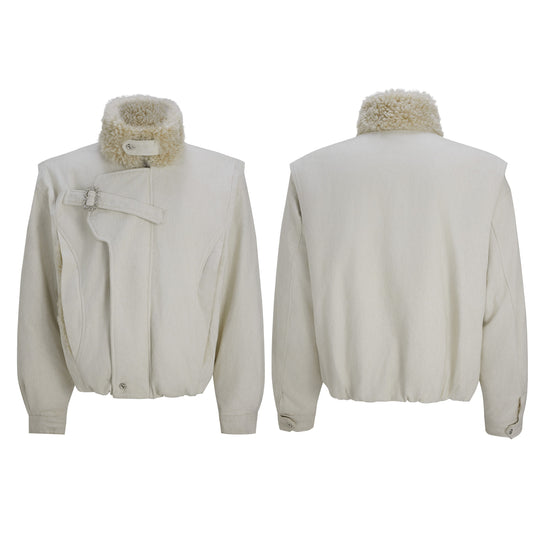 Mens Winter Thermal Jacket With Side-seam Patch Pockets