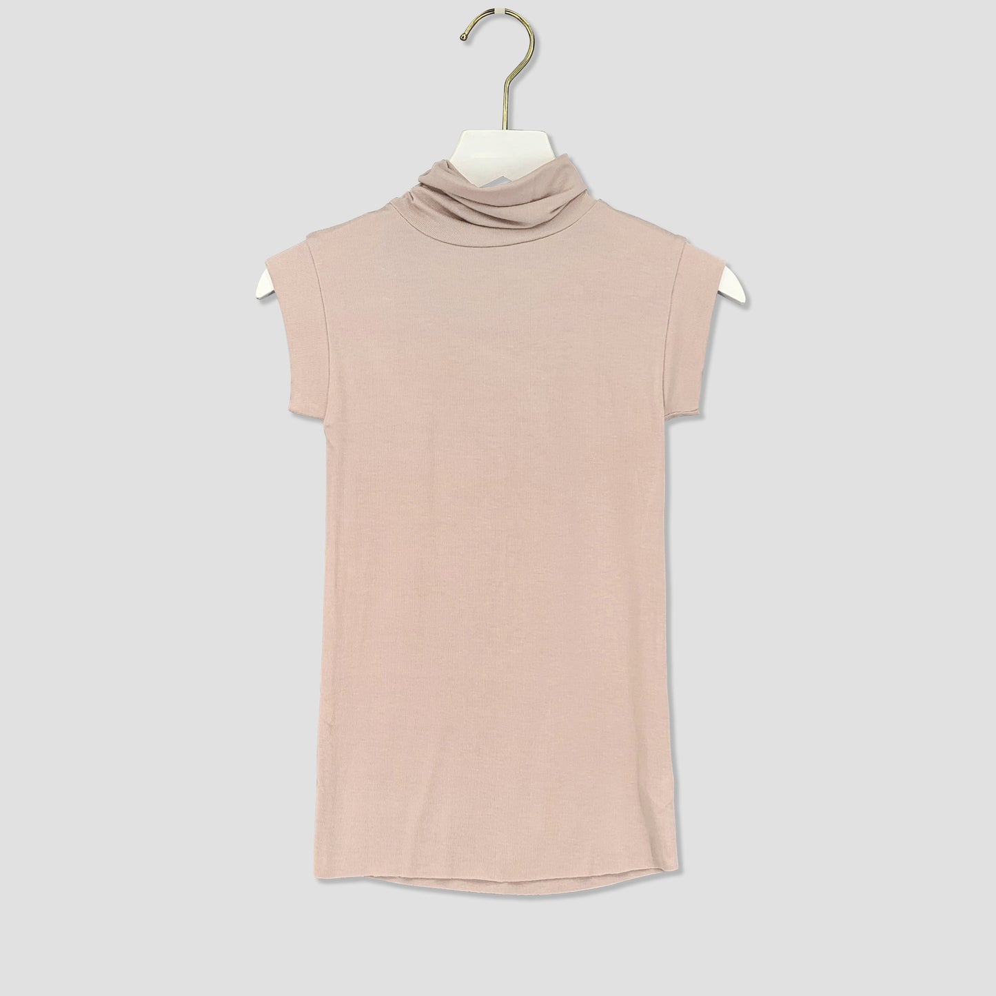 Look At The Conch Color Slightly Transparent Turtleneck Bottoming T-shirt