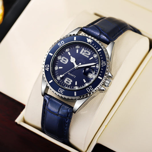 Fashion Simple Scale Quartz Watch For Men