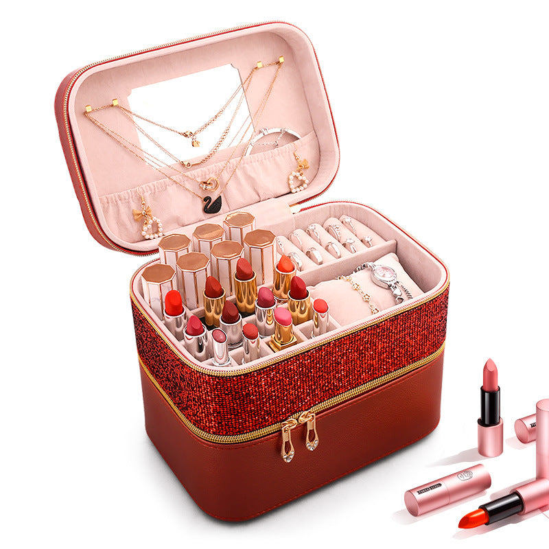 High-end Large-capacity Luxury Cosmetic Jewelry Box