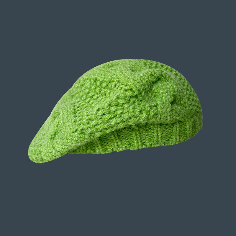 Hat Female Autumn Winter Japanese Wool Knitting