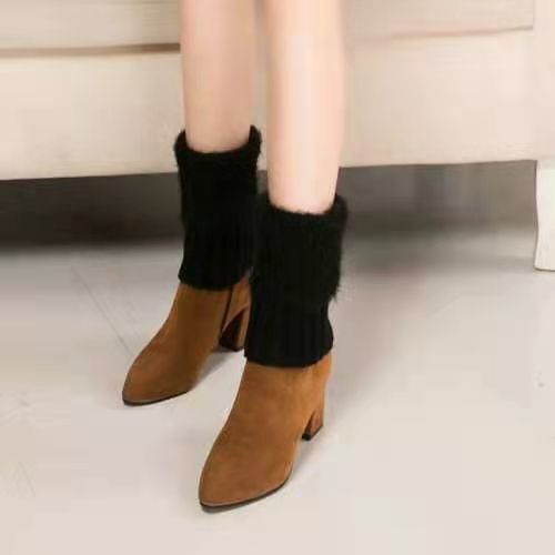 Autumn And Winter New Woolen Boots Cover