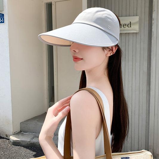 Solid Color Minimalist All-match Sun Hat