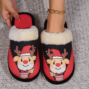 Simple Couple Thermal Cotton Slippers