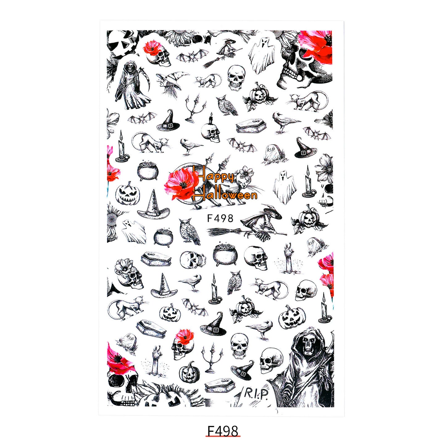 New Nail Sticker Santa Claus Decal Strap Adhesive