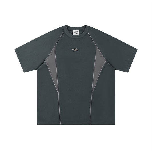 Men's Summer Simplicity Metal Label Loose T-shirt