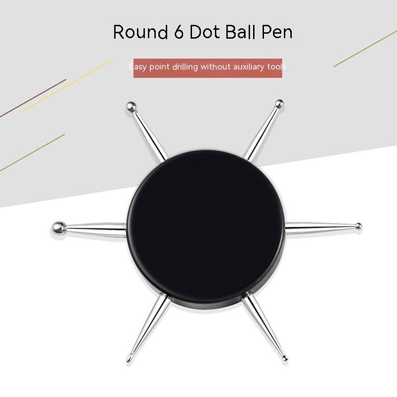 Round 6-head Point Pen Diamond Point Flower Multifunctional Brickearth Soft Clay Shaper