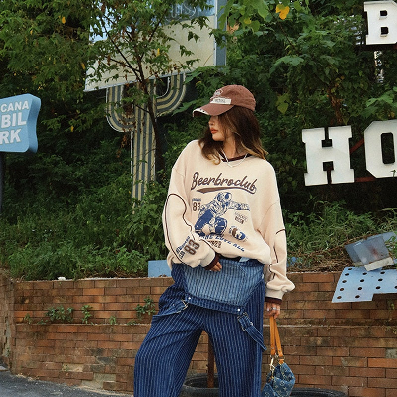 American Vintage Ski Printed SweaterSpring