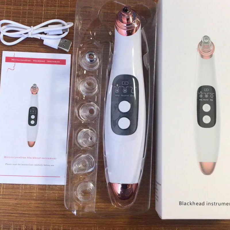 USB elektrisk vakuumsugning af hudorme – LED-display – visuel porerense – akne – dybderens