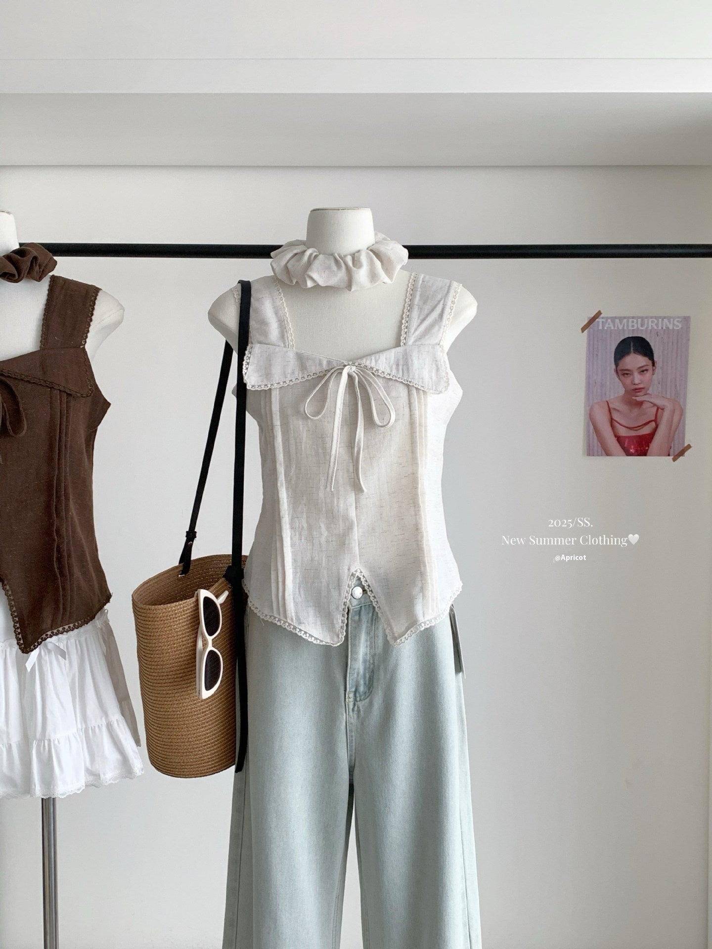 Lace Splicing Sling Vest Female Hot Girl