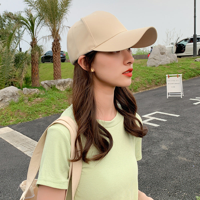 Summer Women's Cute Style Solid Color Sun Protection Hat