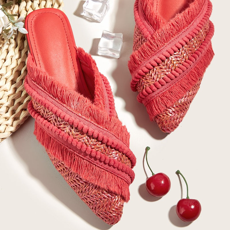 Women's Fashion Casual Simple Solid Color Slippers