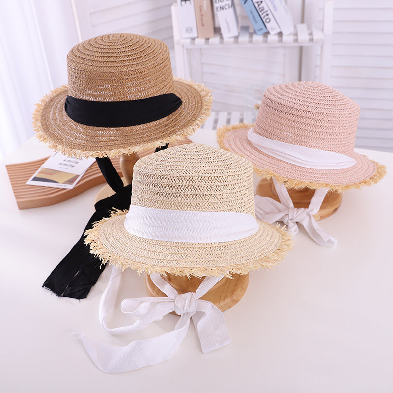 Women's Small Lace Raffia Hat