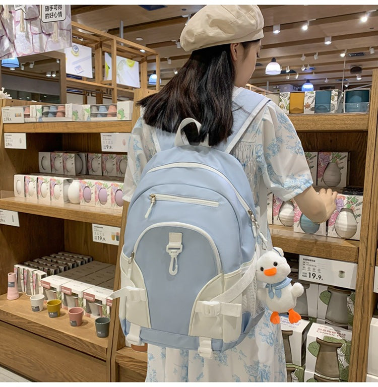 Large Capacity Student Backpack Stylish And Simple