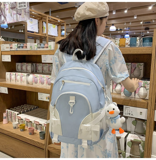 Large Capacity Student Backpack Stylish And Simple