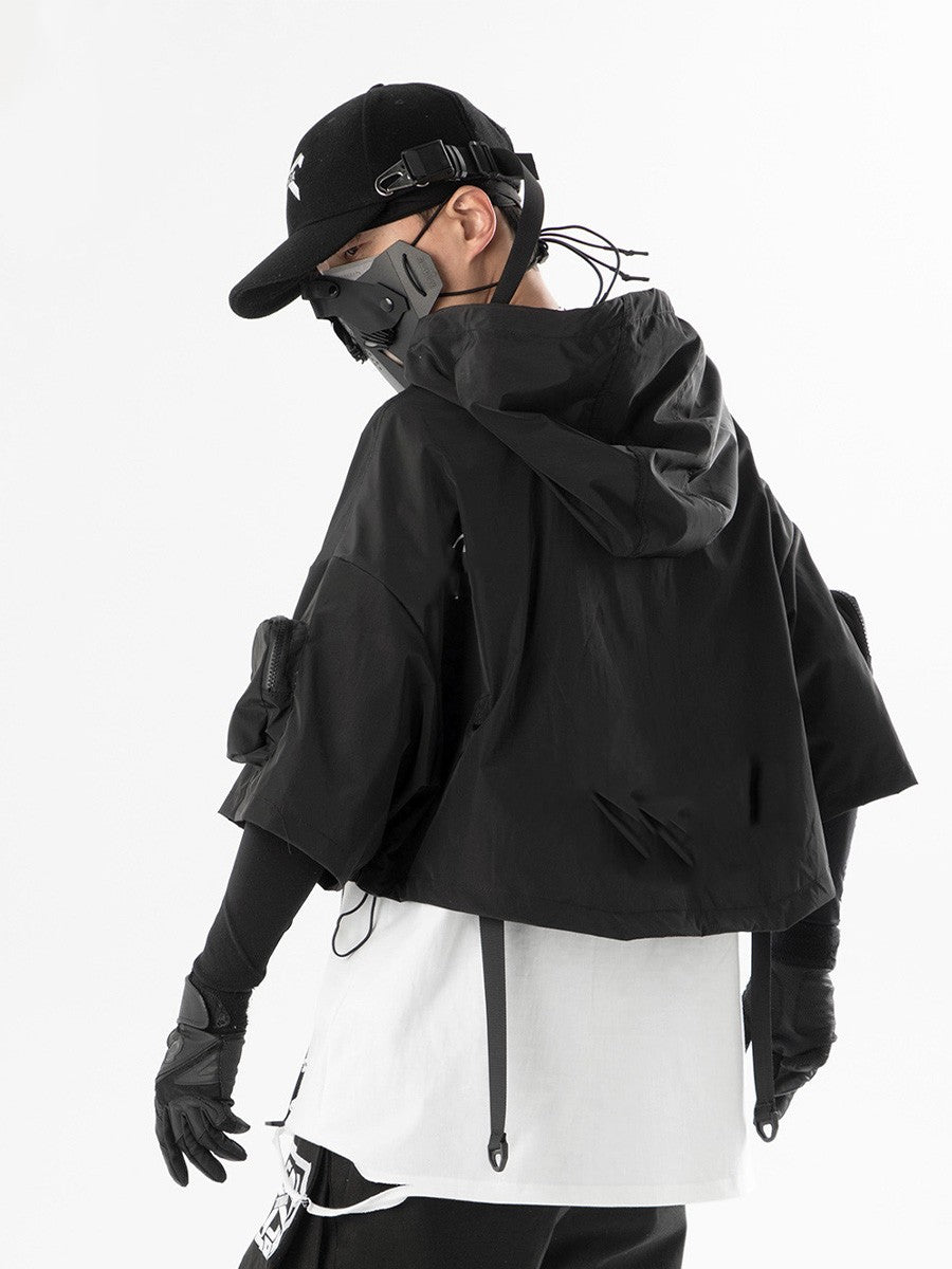 Hooded Shawl Men's Loose Casual Hip Hop Tide Brand Top
