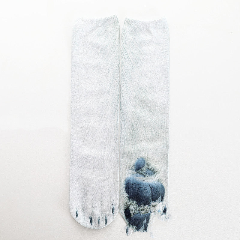Heat Transfer 3D Printing Socks Animal Hoof Long Tube