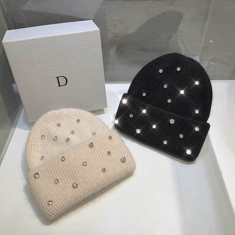 Autumn-Winter Warm And Thickening Trend All-match Sweet Knitted Toque