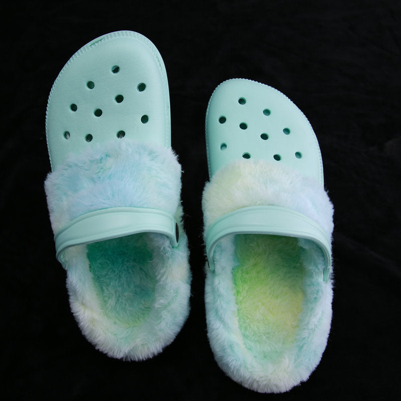 Men's Hollow Comfortable Breathable Leisure Garden Ladies Hollow Cotton Slippers