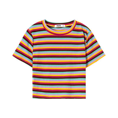 Color Matching Striped Summer Jacket
