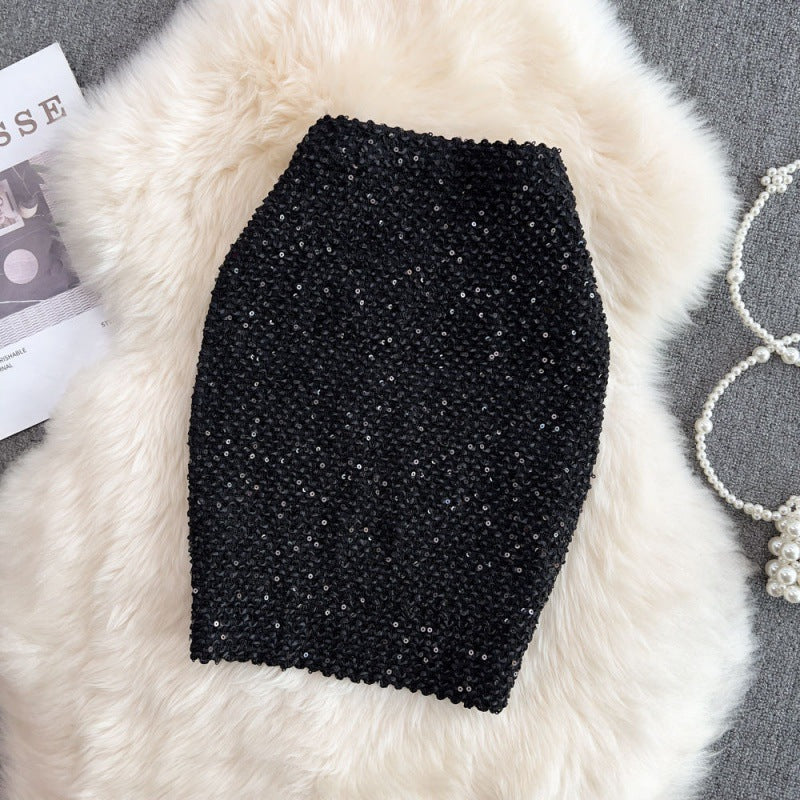 Match AutumnWinter Sequin Stretchy Bodycon Skirt