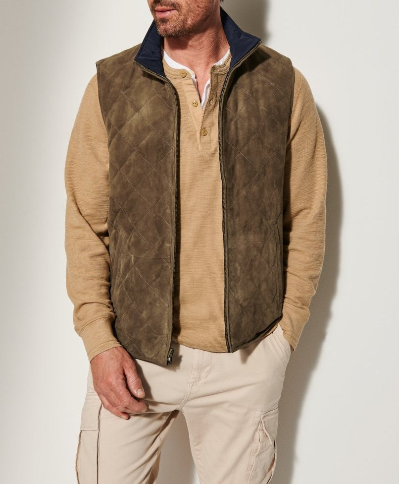 Men's Reversible Suede Double-sided Vest Jacket