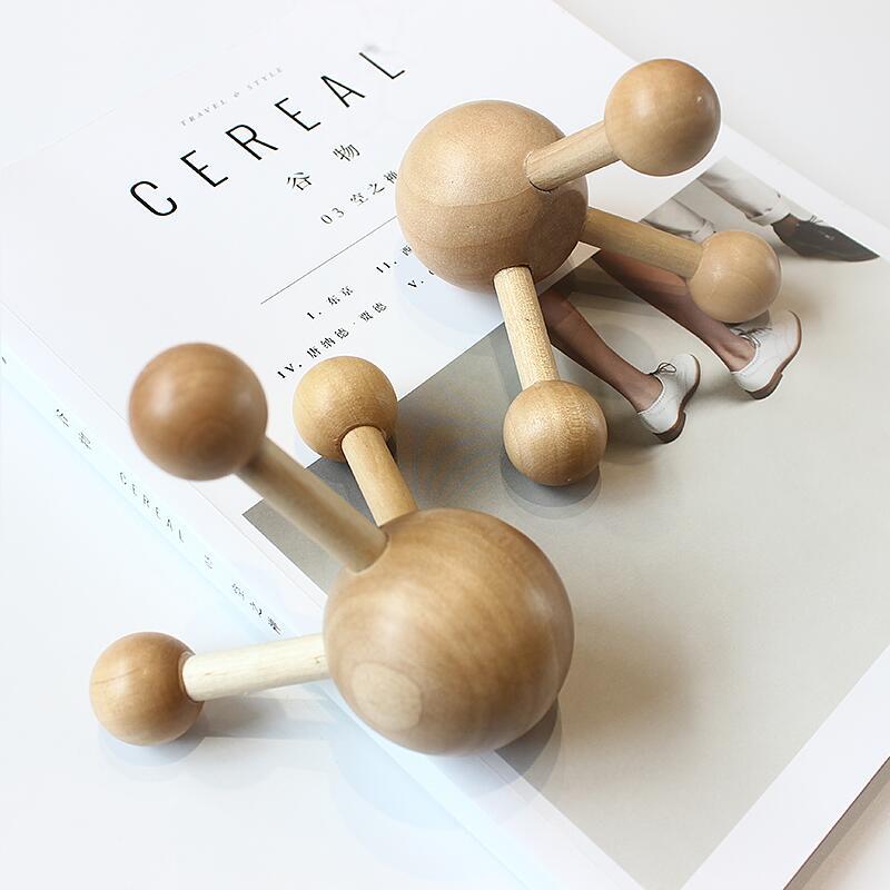 Wooden Head Octopus Scalp Meridian Massage