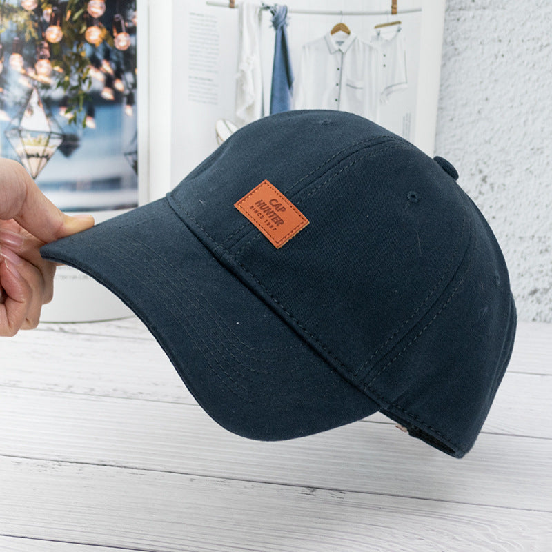 Men's And Women's Fashionable And Simple Cotton Soft Top Baseball Hat