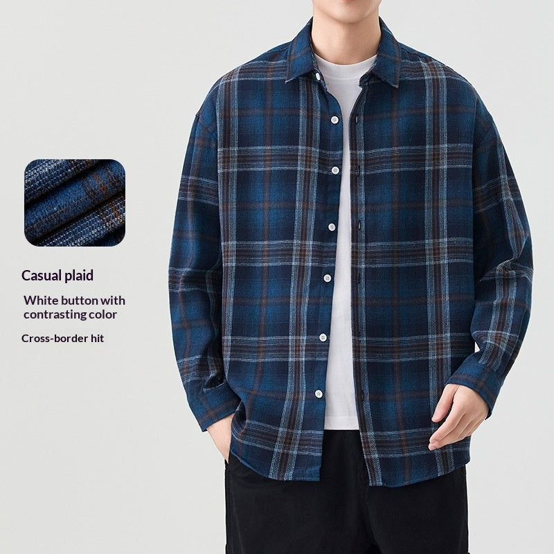 Men's Simple And Versatile Korean-style Casual Shirt