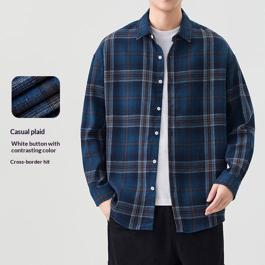 Men's Simple And Versatile Korean-style Casual Shirt