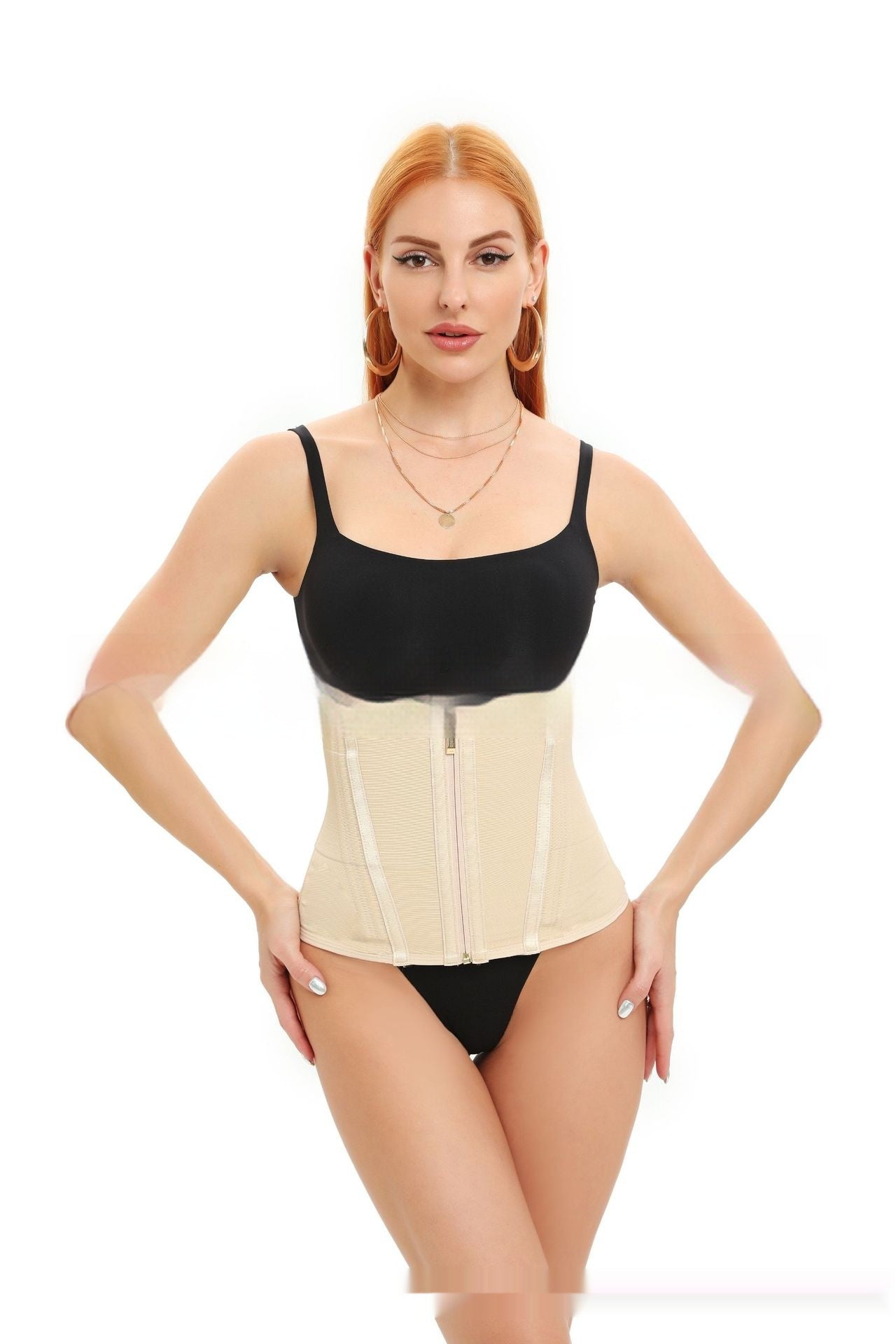 Breathable Sports Waist Shaping Belt Women's Tights
