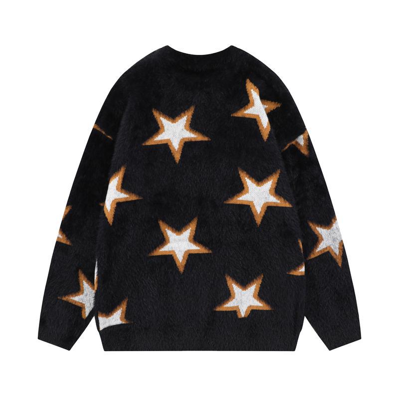 Men's Round Neck Knitting Loose Sweater