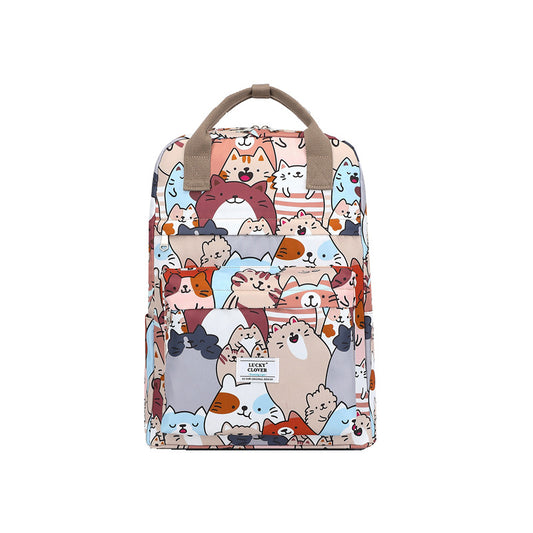 Versatile And Portable Waterproof Printed Backpack That Can Be Used To Carry Luggage