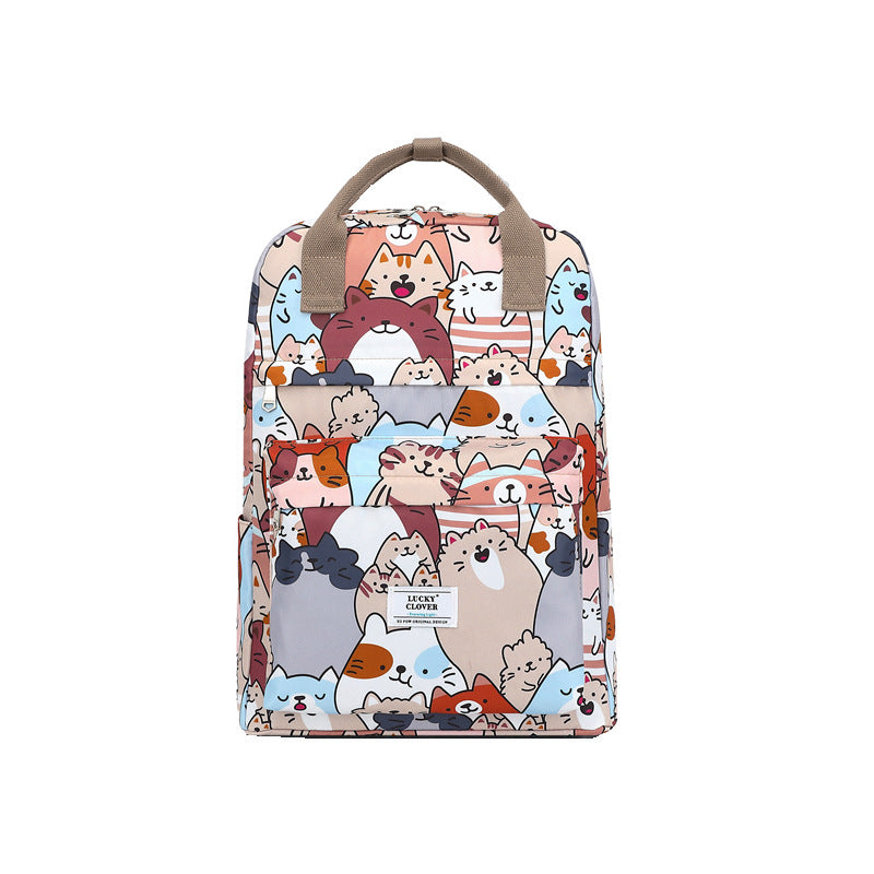 Versatile And Portable Waterproof Printed Backpack That Can Be Used To Carry Luggage
