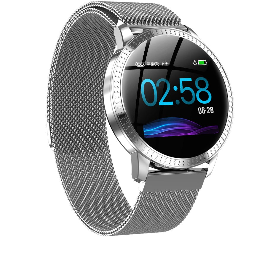 Metal round screen smart bracelet