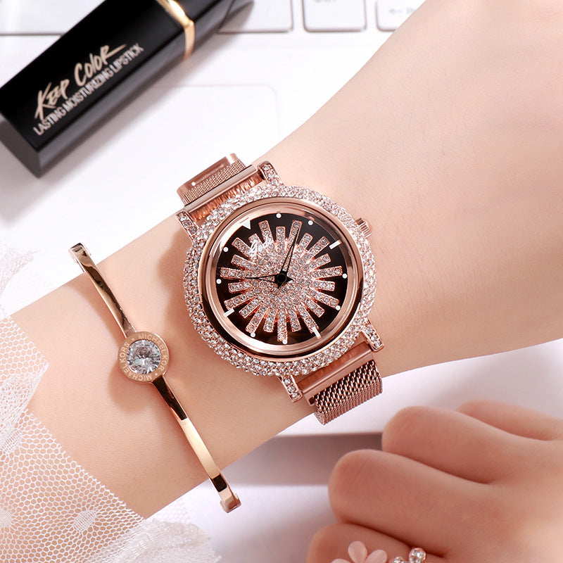 Women's watch with diamond