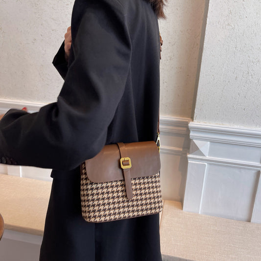 Houndstooth Personality Daily Commuter Female Bag