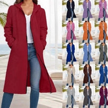 Fashionable Simple Comfortable All-match Slimming Hooded Coat
