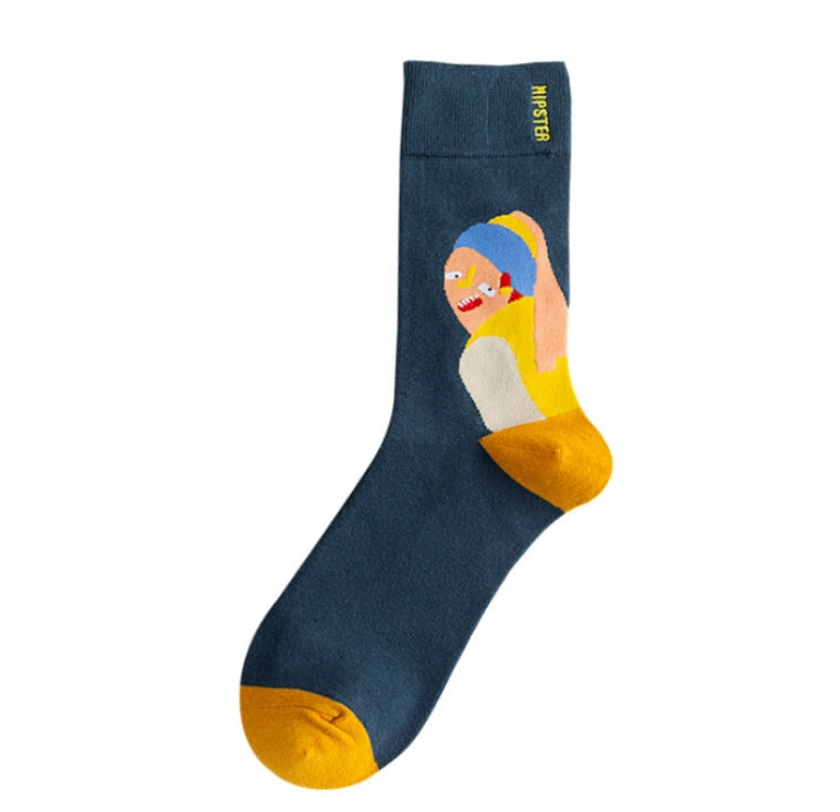 Personality and creativity hit color cotton socks
