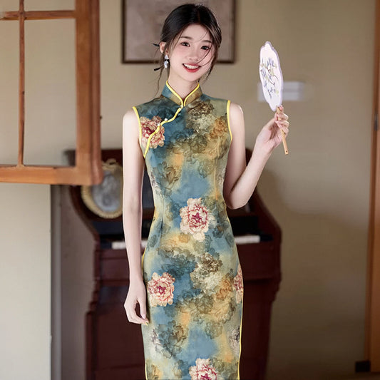 Womens Creative Long Retro Chic Modified Dress