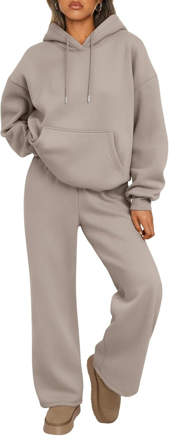 Autumn And Winter Casual Hooded Sweatshirt Oversized Wide-leg
